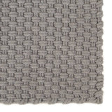 Rug Rectangular Grey 80x160 cm Cotton - Front View