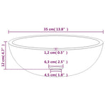 Basin Tempered Glass 35x12 cm Transparent