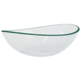 Basin Tempered Glass 54.5x35x15.5 cm Transparent - Front View