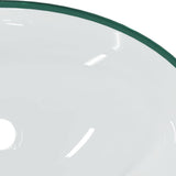 Basin Tempered Glass 54.5x35x15.5 cm Transparent - Rear View