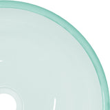 Basin Tempered Glass 30x12 cm Frosted - Top-Down View