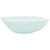 Basin Glass 42x42x14 cm Frosted - Front View