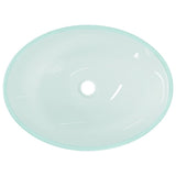 Basin Glass 50x37x14 cm Frosted