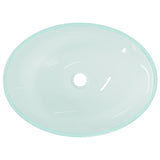 Basin Glass 50x37x14 cm Frosted - 45-Degree Angle