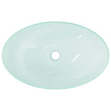 Basin Tempered Glass 54.5x35x15.5 cm Frosted - 45-Degree Angle