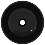 Basin Tempered Glass 35x12 cm Black