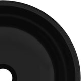 Basin Tempered Glass 35x12 cm Black - Top-Down View