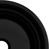 Basin Tempered Glass 30x12 cm Black - Top-Down View