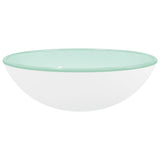 Basin Tempered Glass 42x14 cm White - Front View
