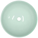 Basin Tempered Glass 42x14 cm White - Side View