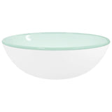 Basin Tempered Glass 35x12 cm White