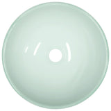 Basin Tempered Glass 35x12 cm White - Side View