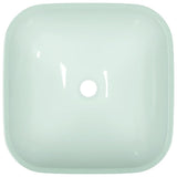 Basin Glass 42x42x14 cm White