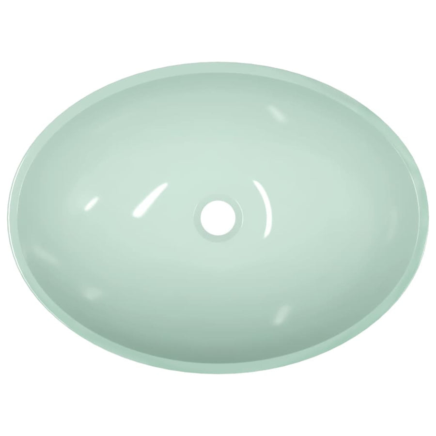Basin Glass 50x37x14 cm White