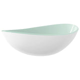Basin Tempered Glass 54.5x35x15.5 cm White - Front View