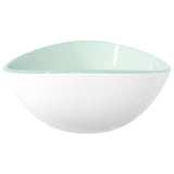 Basin Tempered Glass 54.5x35x15.5 cm White - Top-Down View