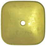 Basin Glass 42x42x14 cm Gold