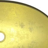 Basin Tempered Glass 54.5x35x15.5 cm Gold - Rear View