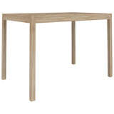 Dining Table 110x70x75 cm Solid Wood Acacia - Front View