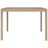 Dining Table 110x70x75 cm Solid Wood Acacia - Top-Down View