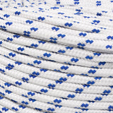 Boat Rope White 8 mm 50 m Polypropylene - Top-Down View