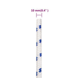 Boat Rope White 10 mm 100 m Polypropylene - Rear View