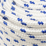 Boat Rope White 12 mm 100 m Polypropylene - Top-Down View