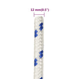 Boat Rope White 12 mm 100 m Polypropylene - Rear View