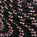 Boat Rope Black 8 mm 25 m Polypropylene - Top-Down View