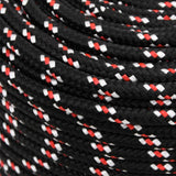 Boat Rope Black 10 mm 25 m Polypropylene - Top-Down View