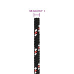 Boat Rope Black 10 mm 100 m Polypropylene