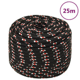 Boat Rope Black 12 mm 25 m Polypropylene