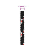 Boat Rope Black 12 mm 100 m Polypropylene