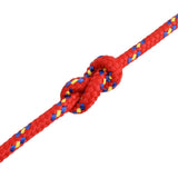 Boat Rope Red 6 mm 25 m Polypropylene - 45-Degree Angle