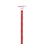 Boat Rope Red 6 mm 50 m Polypropylene