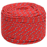 Boat Rope Red 8 mm 25 m Polypropylene - Front View