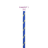 Boat Rope Blue 6 mm 25 m Polypropylene