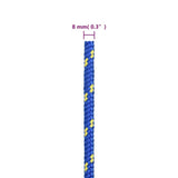Boat Rope Blue 8 mm 25 m Polypropylene - Rear View