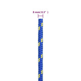 Boat Rope Blue 8 mm 50 m Polypropylene - Rear View