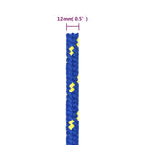Boat Rope Blue 12 mm 25 m Polypropylene - Rear View