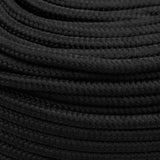 Boat Rope Full Black 6 mm 25 m Polypropylene - Top-Down View