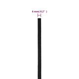 Boat Rope Full Black 6 mm 50 m Polypropylene