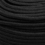 Boat Rope Full Black 10 mm 25 m Polypropylene - Top-Down View