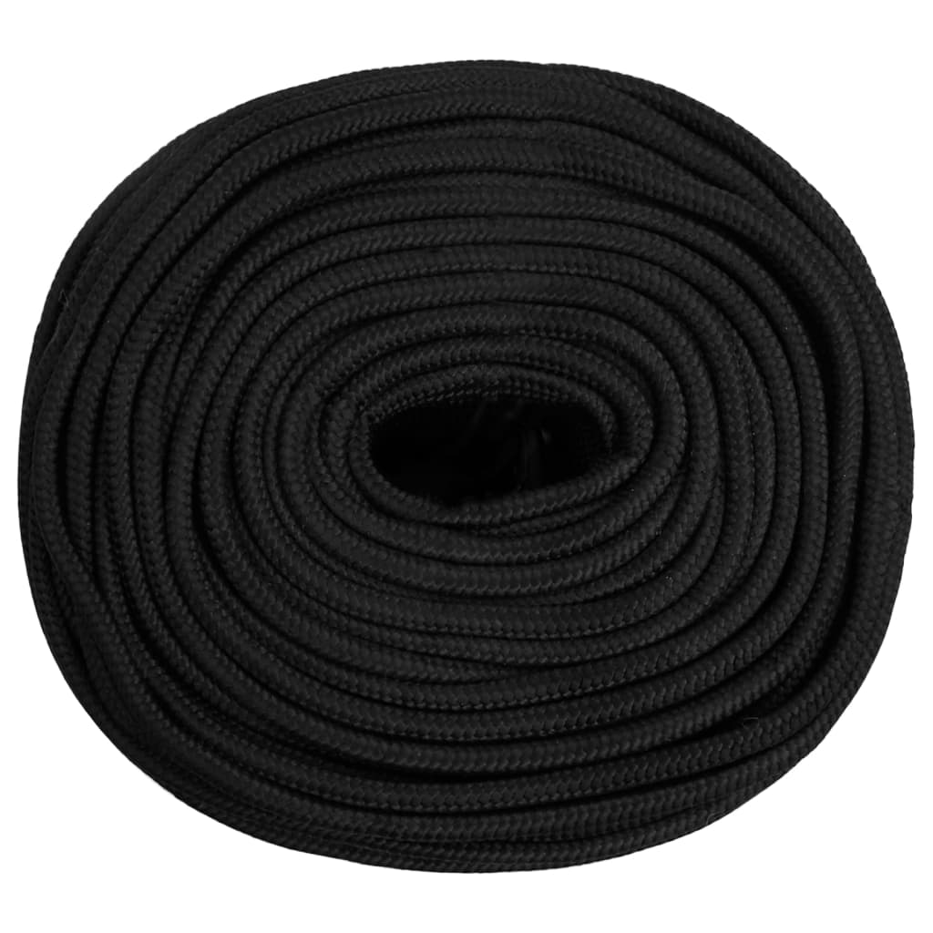 Boat Rope Full Black 10 mm 100 m Polypropylene