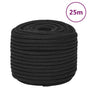 Boat Rope Full Black 12 mm 25 m Polypropylene