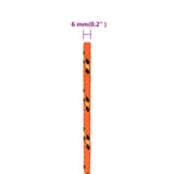 Boat Rope Orange 6 mm 100 m Polypropylene - Rear View