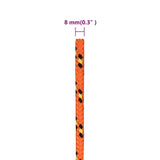 Boat Rope Orange 8 mm 100 m Polypropylene - Rear View
