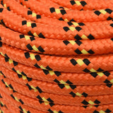 Boat Rope Orange 12 mm 100 m Polypropylene - Top-Down View