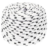 Braided Boat Rope White 6 mmx100 m Polyester