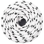 Braided Boat Rope White 6 mmx100 m Polyester